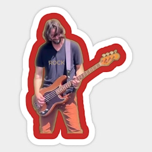 John wick Guitarist rock Sticker